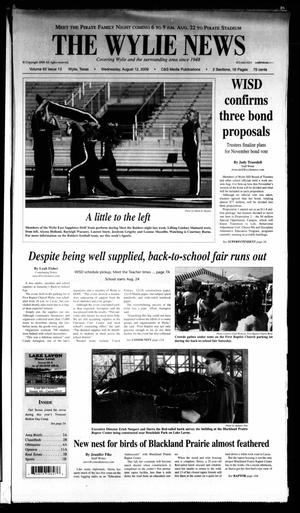The Wylie News (Wylie, Tex.), Vol. 62, No. 13, Ed. 1 Wednesday, August 12, 2009
