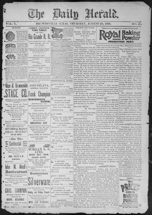 The Daily Herald (Brownsville, Tex.), Vol. 5, No. 41, Ed. 1, Thursday, August 20, 1896