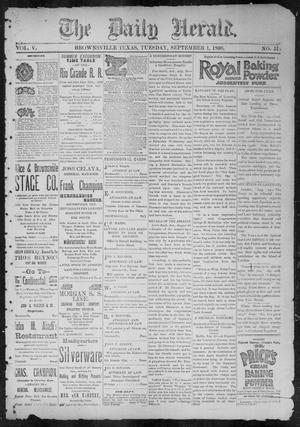The Daily Herald (Brownsville, Tex.), Vol. 5, No. 51, Ed. 1, Tuesday, September 1, 1896