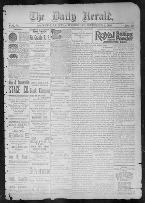The Daily Herald (Brownsville, Tex.), Vol. 5, No. 52, Ed. 1, Wednesday, September 2, 1896