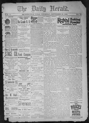 The Daily Herald (Brownsville, Tex.), Vol. 5, No. 59, Ed. 1, Thursday, September 10, 1896