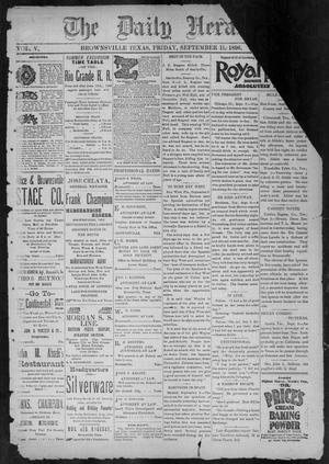 The Daily Herald (Brownsville, Tex.), Vol. 5, No. 60, Ed. 1, Friday, September 11, 1896