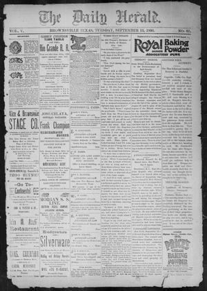 The Daily Herald (Brownsville, Tex.), Vol. 5, No. 63, Ed. 1, Tuesday, September 15, 1896
