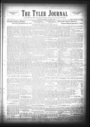 The Tyler Journal (Tyler, Tex.), Vol. 1, No. 22, Ed. 1 Friday, October 2, 1925