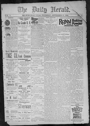 The Daily Herald (Brownsville, Tex.), Vol. 5, No. 65, Ed. 1, Thursday, September 17, 1896