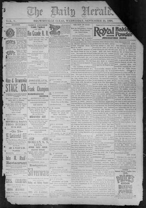 The Daily Herald (Brownsville, Tex.), Vol. 5, No. 70, Ed. 1, Wednesday, September 23, 1896