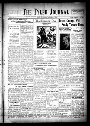 The Tyler Journal (Tyler, Tex.), Vol. 10, No. 31, Ed. 1 Friday, November 30, 1934