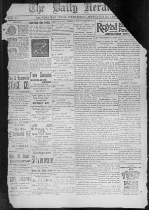 The Daily Herald (Brownsville, Tex.), Vol. 5, No. 76, Ed. 1, Wednesday, September 30, 1896