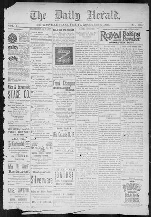 The Daily Herald (Brownsville, Tex.), Vol. 5, No. 108, Ed. 1, Friday, November 6, 1896