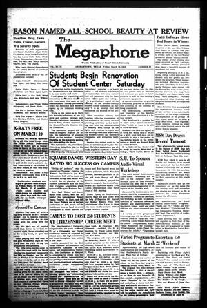 Primary view of object titled 'The Megaphone (Georgetown, Tex.), Vol. 47, No. 20, Ed. 1 Friday, March 13, 1953'.