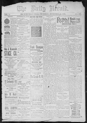 The Daily Herald (Brownsville, Tex.), Vol. 5, No. 113, Ed. 1, Thursday, November 12, 1896