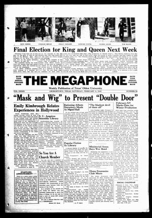 The Megaphone (Georgetown, Tex.), Vol. 39, No. 24, Ed. 1 Saturday, February 3, 1945