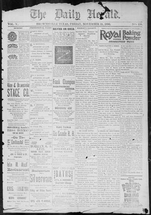 The Daily Herald (Brownsville, Tex.), Vol. 5, No. 114, Ed. 1, Friday, November 13, 1896