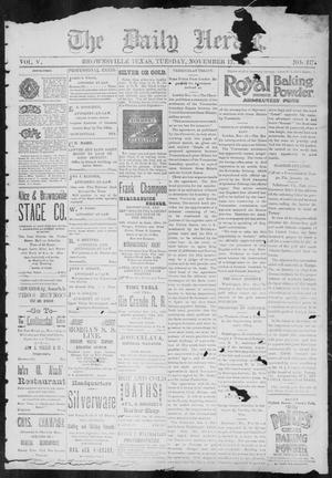 The Daily Herald (Brownsville, Tex.), Vol. 5, No. 117, Ed. 1, Tuesday, November 17, 1896