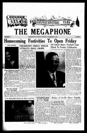 The Megaphone (Georgetown, Tex.), Vol. 41, No. 7, Ed. 1 Tuesday, November 2, 1948