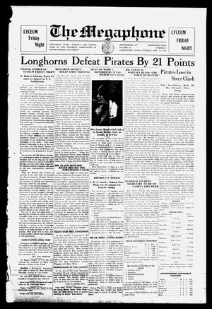 The Megaphone (Georgetown, Tex.), Vol. 20, No. 8, Ed. 1 Tuesday, November 16, 1926