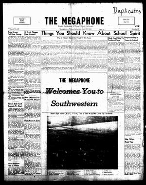 The Megaphone (Georgetown, Tex.), Vol. 42, No. 1, Ed. 1 Saturday, September 17, 1949