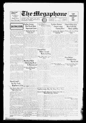 The Megaphone (Georgetown, Tex.), Vol. 21, No. 20, Ed. 1 Tuesday, February 28, 1928