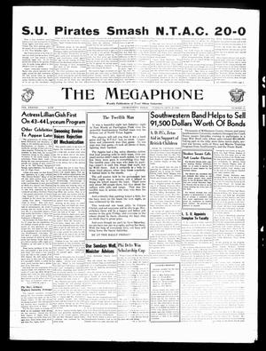 Primary view of object titled 'The Megaphone (Georgetown, Tex.), Vol. 38, No. 11, Ed. 1 Tuesday, September 21, 1943'.