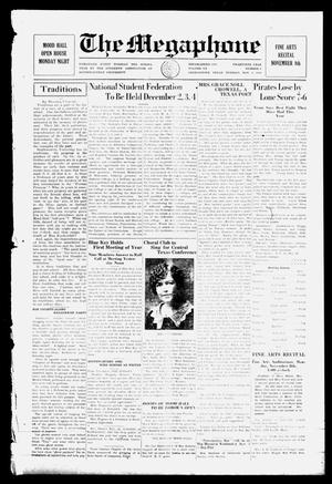 The Megaphone (Georgetown, Tex.), Vol. 20, No. 6, Ed. 1 Tuesday, November 2, 1926