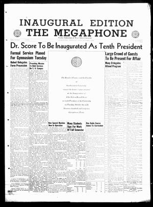 Primary view of object titled 'The Megaphone (Georgetown, Tex.), Vol. 37, No. 3, Ed. 1 Saturday, October 3, 1942'.