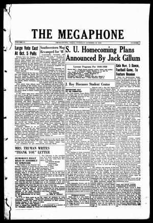 The Megaphone (Georgetown, Tex.), Vol. 41, No. 4, Ed. 1 Tuesday, October 12, 1948