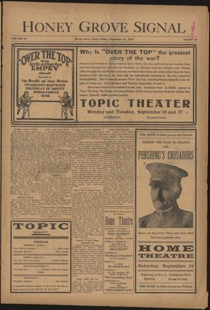 Honey Grove Signal (Honey Grove, Tex.), Vol. 28, No. 32, Ed. 1 Friday, September 13, 1918