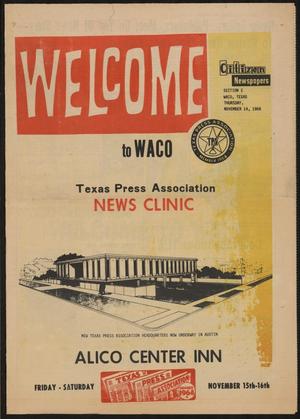 Primary view of object titled 'The Citizen Newspapers (Waco, Tex.), Ed. 1 Thursday, November 14, 1968'.