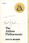 Primary view of Abilene Philharmonic Playbill: October 30, 1972