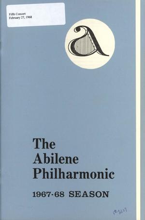 Abilene Philharmonic Playbill: February 2, 1968