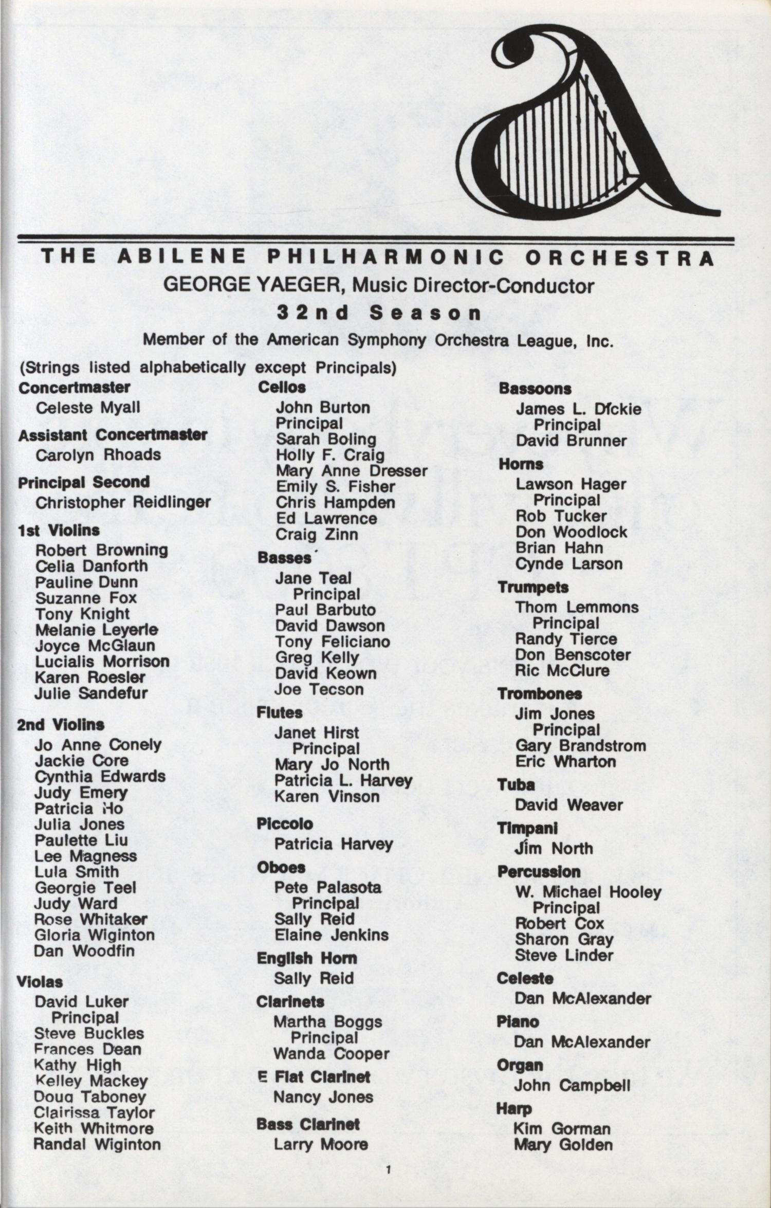 Abilene Philharmonic Playbill: September 29, 1981
                                                
                                                    1
                                                