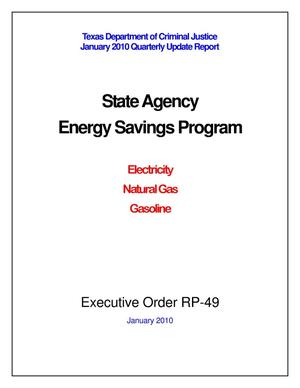 Primary view of object titled 'TDCJ State Agency Energy Savings Program Quarterly Report: January 2010'.