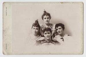 Primary view of object titled '[Leila McClellan and Three Other Girls]'.