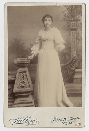 Primary view of object titled '[Cabinet Card Portrait of a Young Woman]'.