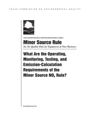 Minor Source Rule: An Air Quality Rule for Equipment at Your Business [Part B]