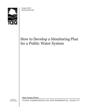 How to Develop a Monitoring Plan for a Public Water System