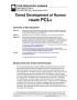 Primary view of Tiered Development of Human Health PCLs