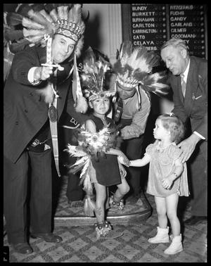 [Governor W. Lee O'Daniel with Native Americans in The Texas Legislature]