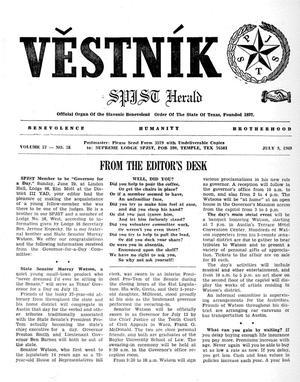 Věstník (West, Tex.), Vol. 57, No. 28, Ed. 1 Wednesday, July 9, 1969