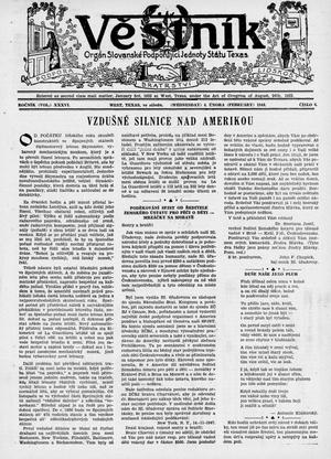 Věstník (West, Tex.), Vol. 36, No. 6, Ed. 1 Wednesday, February 4, 1948