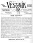 Thumbnail image of item number 1 in: 'Věstník (West, Tex.), Vol. 45, No. 22, Ed. 1 Wednesday, May 29, 1957'.