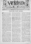 Newspaper: Věstník (West, Tex.), Vol. 25, No. 3, Ed. 1 Wednesday, January 20, 19…