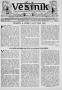 Newspaper: Věstník (West, Tex.), Vol. 23, No. 7, Ed. 1 Wednesday, December 26, 1…
