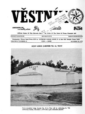 Věstník (West, Tex.), Vol. 67, No. 43, Ed. 1 Wednesday, October 24, 1979
