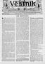Newspaper: Věstník (West, Tex.), Vol. 28, No. 47, Ed. 1 Wednesday, November 20, …