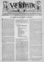 Newspaper: Věstník (West, Tex.), Vol. 30, No. 49, Ed. 1 Wednesday, December 9, 1…