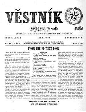 Věstník (West, Tex.), Vol. 57, No. 16, Ed. 1 Wednesday, April 16, 1969