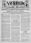 Newspaper: Věstník (West, Tex.), Vol. 26, No. 40, Ed. 1 Wednesday, October 5, 19…