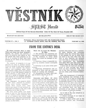 Věstník (West, Tex.), Vol. 57, No. 3, Ed. 1 Wednesday, January 15, 1969