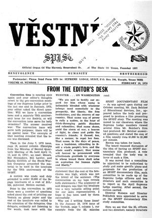 Věstník (West, Tex.), Vol. 64, No. 7, Ed. 1 Wednesday, February 18, 1976